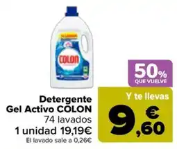 Carrefour Detergente Gel Activo COLON oferta