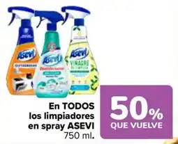 Carrefour Asevi limpiadores en spray oferta