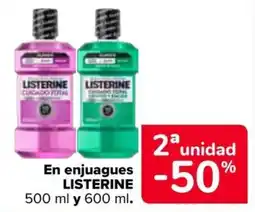 Carrefour Listerine enjuagues oferta