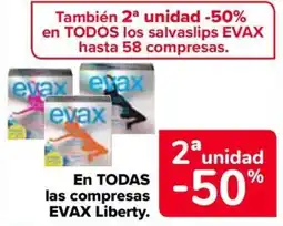 Carrefour Evax compresas oferta