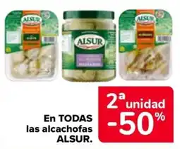 Carrefour Alsur alcachofas oferta