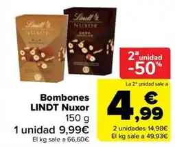 Carrefour Lindt Nuxor oferta