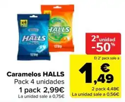 Carrefour Caramelos HALLS oferta
