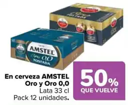 Carrefour Amstel Oro y Oro 0,0 oferta
