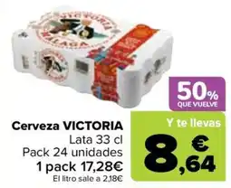 Carrefour Cerveza victoria oferta
