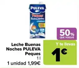 Carrefour Puleva leche buenas noches peques oferta