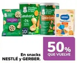 Carrefour Nestlé y Gerber snacks oferta