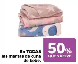 Carrefour las mantas de cuna de bebé oferta