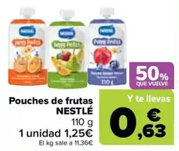Carrefour Pouches de frutas NESTLÉ oferta