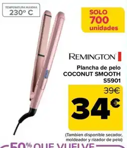 Carrefour Remington plancha de pelo coconut smooth s5901 oferta