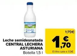Carrefour Market Central Lechera Asturiana leche semidesnatada oferta