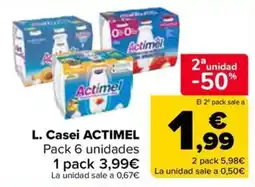 Carrefour Market L. Casei ACTIMEL oferta