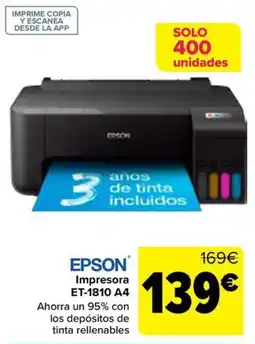 Carrefour Epson impresora ET-1810 A4 oferta