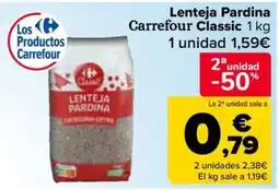 Carrefour Market Carrefour Classic Lenteja Pardina oferta