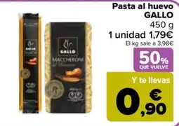 Carrefour Market Gallo pasta al huevo oferta