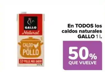 Gallo natural caldo pollo