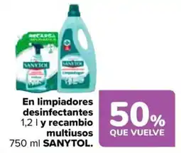 Carrefour Sanytol limpiadores desinfectantes oferta