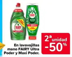 Carrefour Fairy ultra poder y maxi poder oferta