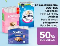 Carrefour Scottex papel higiénico Acolchado oferta