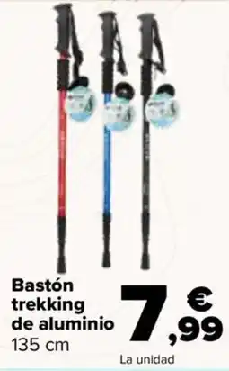 Carrefour Bastón trekking de aluminio oferta