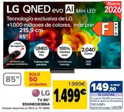 Carrefour LG QNED evo AI Mini LED oferta