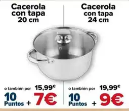 Carrefour Cacerola con tapa oferta