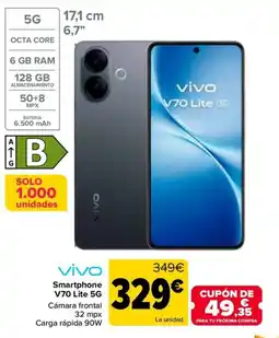 Carrefour vivo smartphone v70 lite 5g oferta