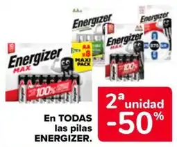 Carrefour Energizer pilas oferta