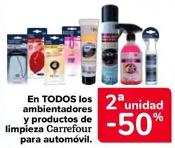 Carrefour Carrefour ambientadores y productos de limpieza para automóvil oferta