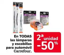 Carrefour Carrefour lámparas y escobillas para automóvil oferta