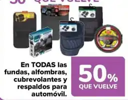 Carrefour fundas alfombras cubrevolantes y respaldos para automóvil oferta