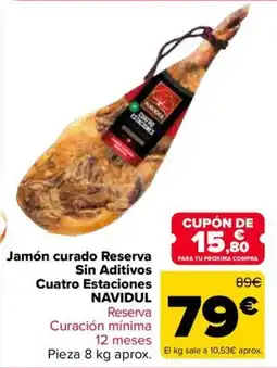 Carrefour Market Cuatro Estaciones Jamón curado Reserva oferta