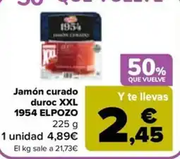 Carrefour Market 1954 jamón curado duroc xxl oferta