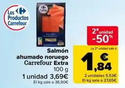 Carrefour Market Carrefour Extra Salmón ahumado noruego oferta