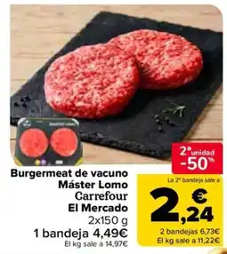 Carrefour Market Carrefour Burgermeat de vacuno Máster Lomo oferta