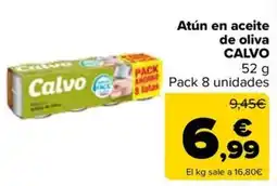 Carrefour Market Atún en aceite de oliva CALVO oferta
