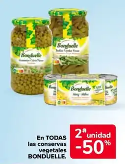 Carrefour Market Bonduelle conservas vegetales oferta