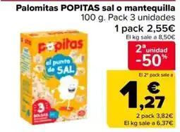 Carrefour Market Popitas sal o mantequilla oferta