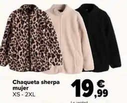 Carrefour Chaqueta sherpa mujer oferta