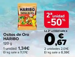 Carrefour Market Haribo ositos de oro oferta