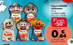 Carrefour Market Figura KINDER Halloween oferta