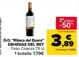 Carrefour Market Dehesas del Rey tinto crianza oferta