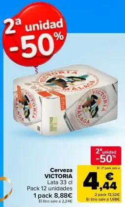 Carrefour Market Cerveza Victoria oferta