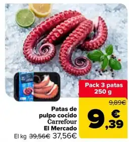 Carrefour Market Carrefour El Mercado patas de pulpo cocido oferta