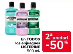Carrefour Market Listerine enjuagues oferta