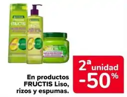 Carrefour Market Fructis Liso, rizos y espumas oferta
