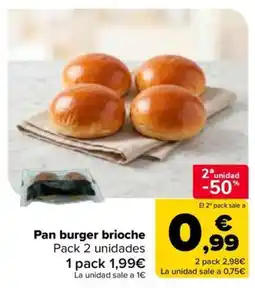 Carrefour Market Pan burger brioche oferta