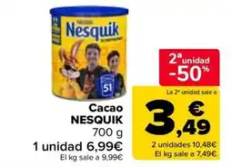 Carrefour Market Cacao Nesquik oferta