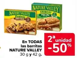 Carrefour Market Nature Valley barritas oferta