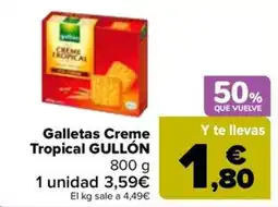 Carrefour Market Galletas Creme Tropical GULLÓN oferta